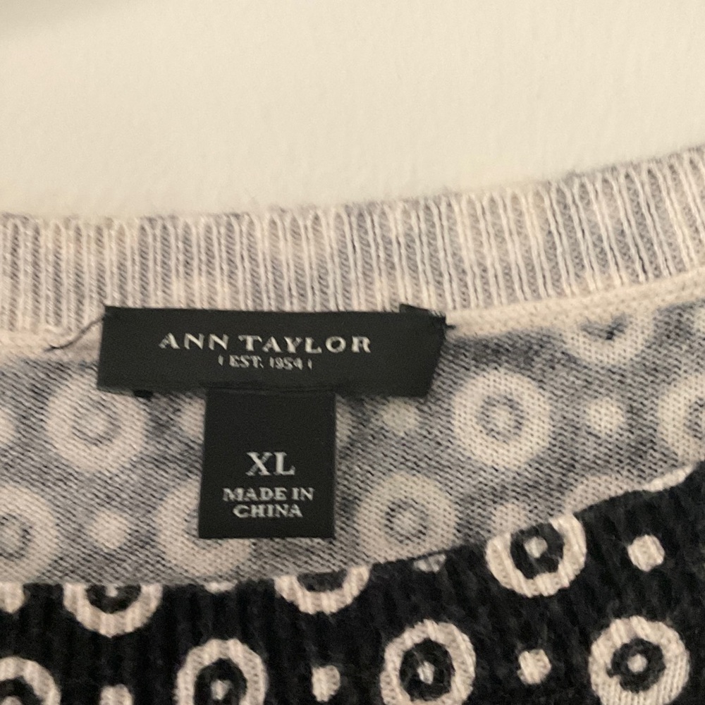 Ann Taylor Y2K Pink and Black Leopard Print Sweaters XL - Picture 3 of 6